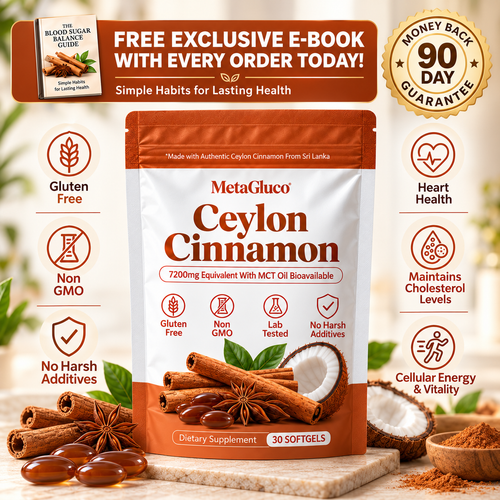 Ceylon Cinnamon 7200mg Equivalent with MCT Oil